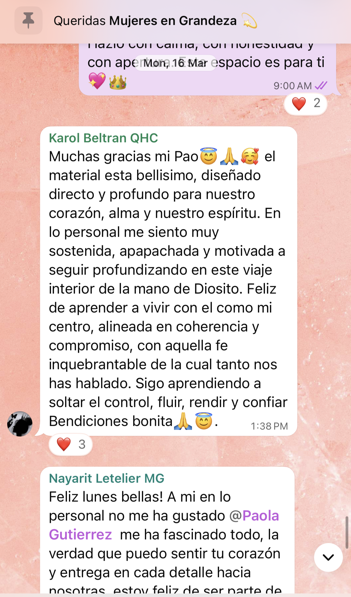 Testimonio de alumna
